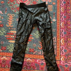 Lauren size 10 leather front pants